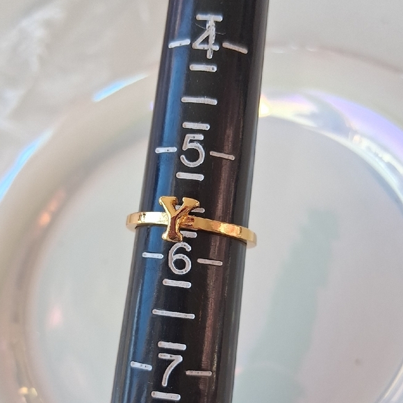 Gorjana Gold Initial Ring - Y - Picture 2 of 2